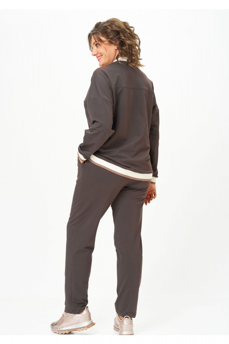 Брючный комплект STEFANY 2066-2 горький-шоколад