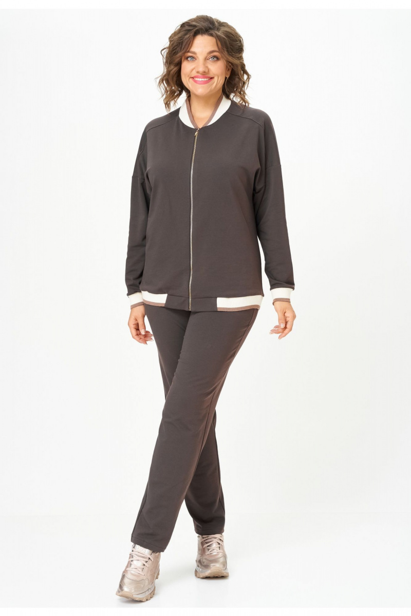 Брючный комплект STEFANY 2066-2 горький-шоколад