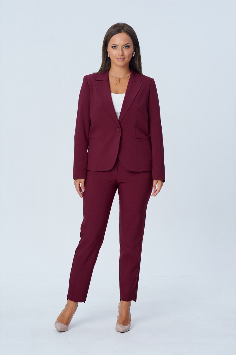 Брючный костюм Vilena 1003 бургунди