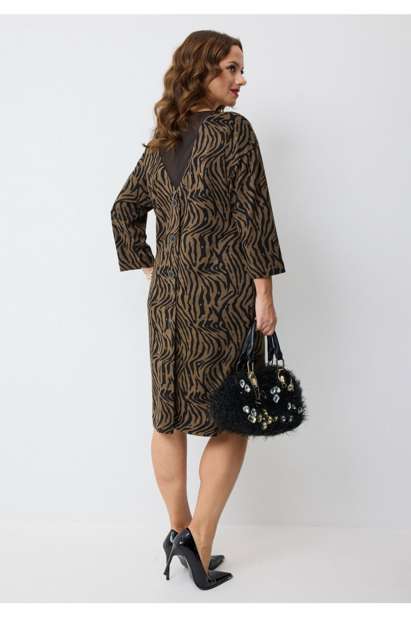 Платья Твой имидж 2274 шоколадный_с_принтом