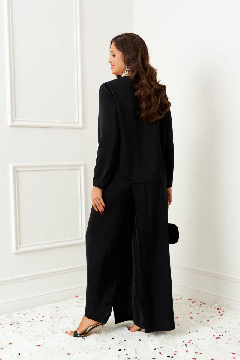 Брючный комплект Beautiful&Free 6386 черный_с_молоком