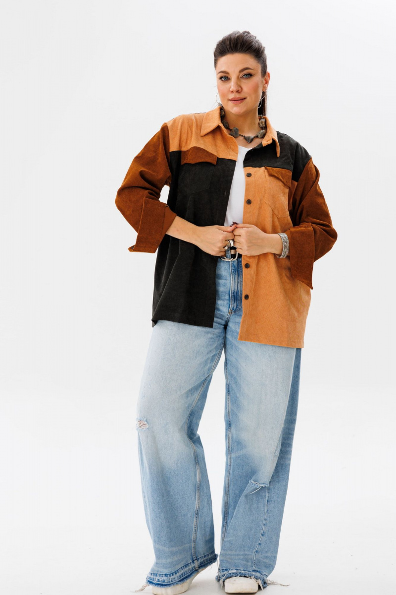 Рубашки Anelli 1748 оттенки_карамели