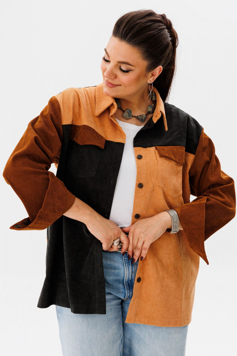 Рубашки Anelli 1748 оттенки_карамели