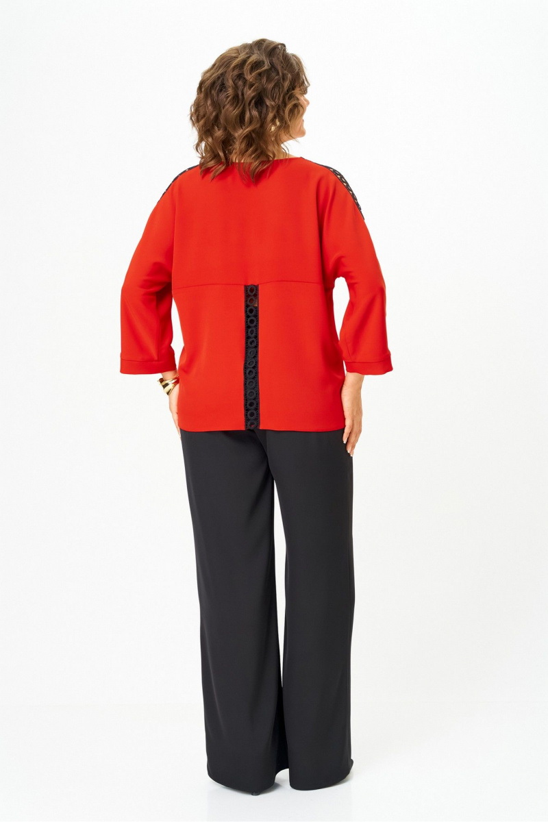 Брючный костюм Rumoda 2275_дл. красный-черный