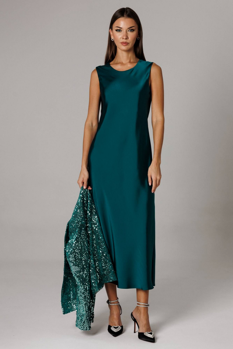 Плательный комплект Ларс Стиль 1158 изумрудный