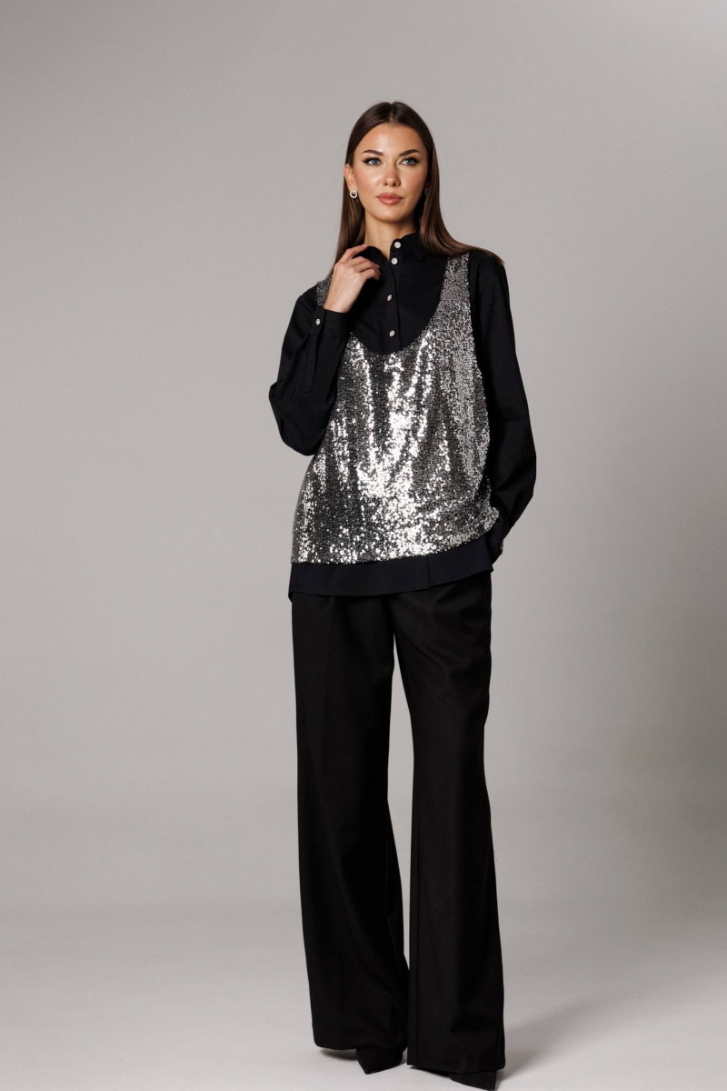 Брючный комплект Ларс Стиль 1167 черный