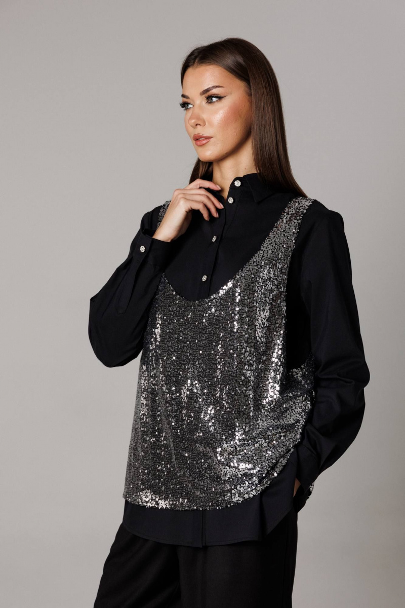 Брючный комплект Ларс Стиль 1167 черный