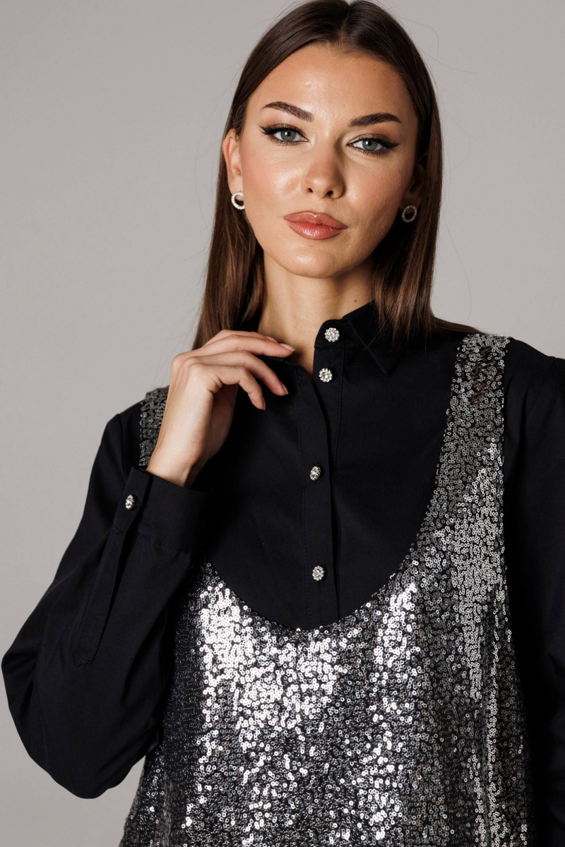 Брючный комплект Ларс Стиль 1167 черный