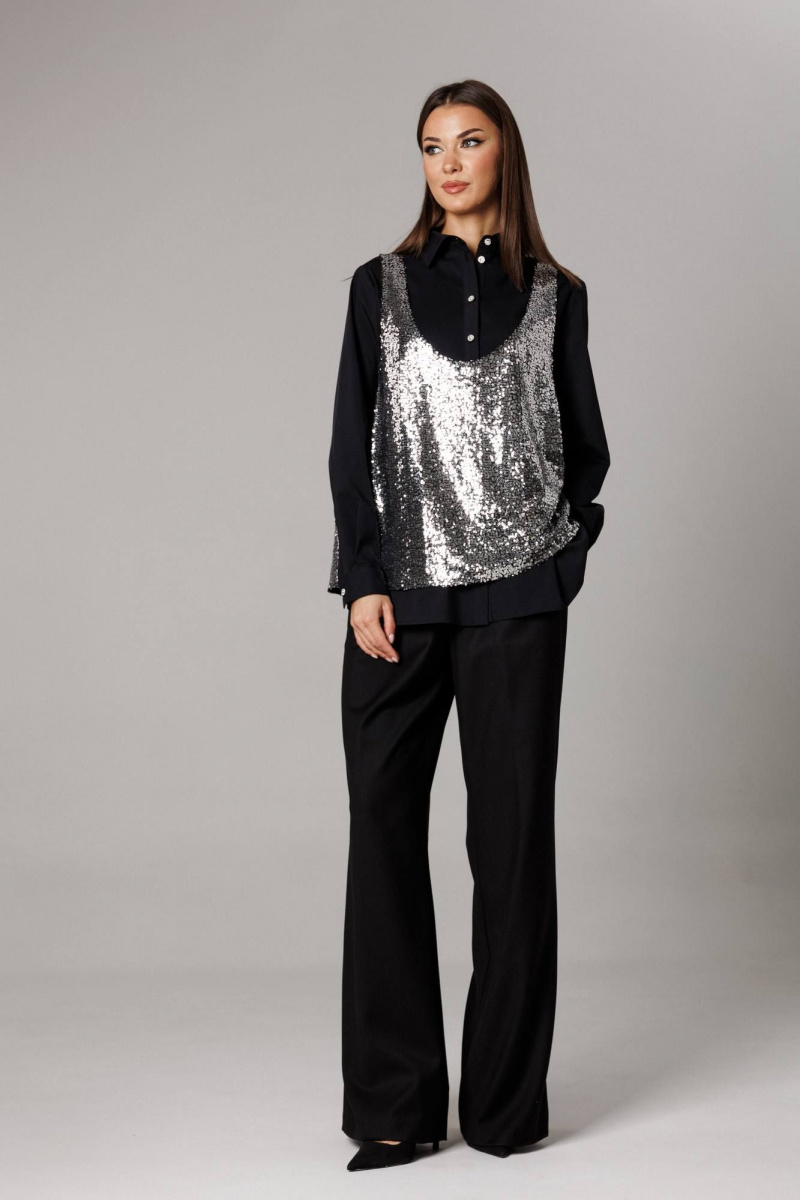 Брючный комплект Ларс Стиль 1167 черный