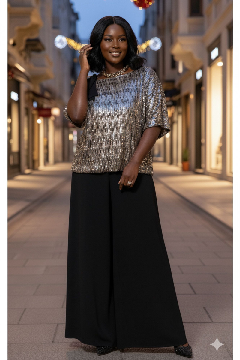 Брючный комплект Vittoria Queen 26233 капучино_черный