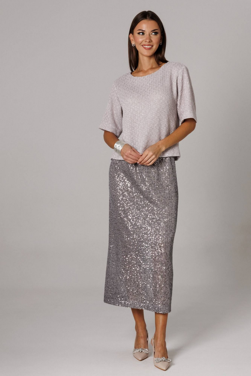 Юбочный комплект Ларс Стиль 1153 серый