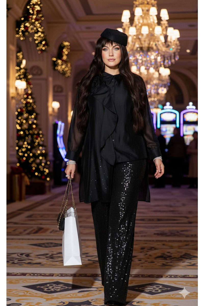 Брючный комплект Vittoria Queen 26853 черный