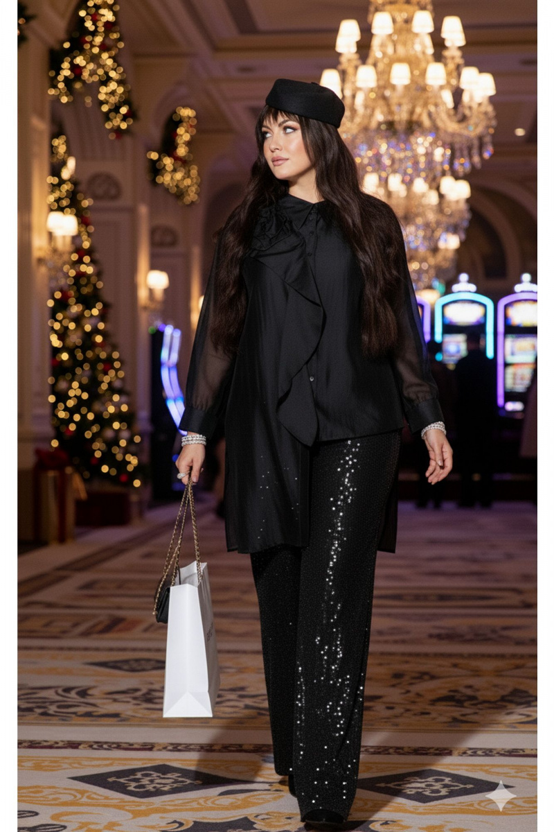 Брючный комплект Vittoria Queen 26853 черный