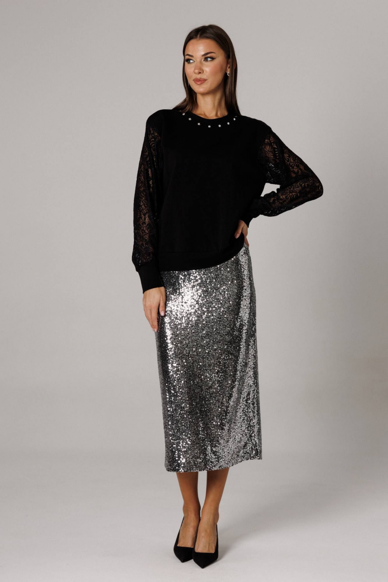 Юбочный комплект Ларс Стиль 1182 черный