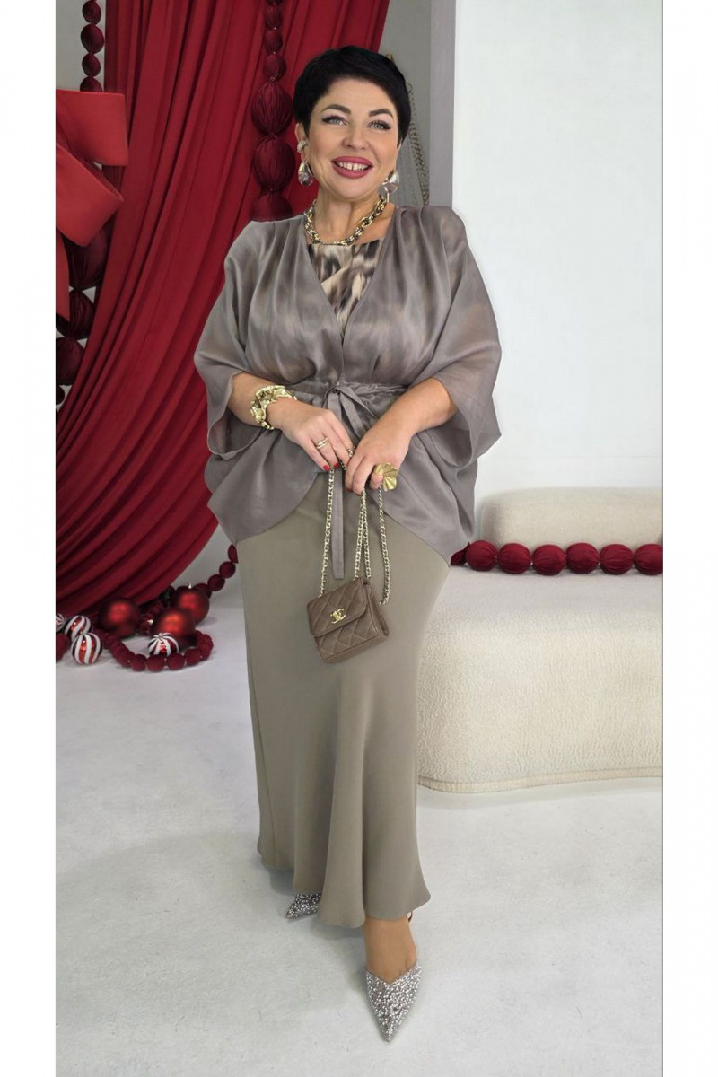 Юбочный комплект Vittoria Queen 27443 бежевый_принт