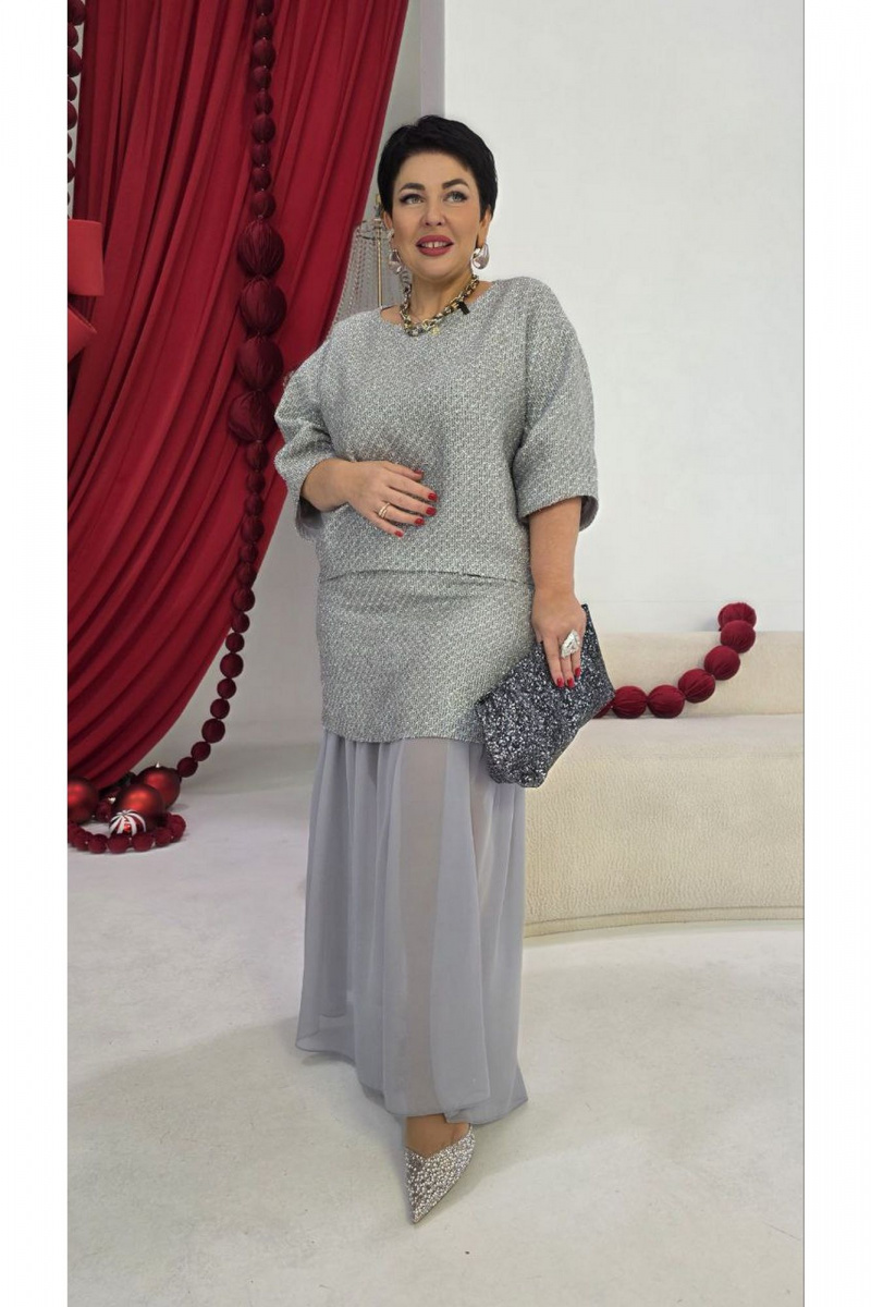 Юбочный комплект Vittoria Queen 27573/1 серебристо-серый