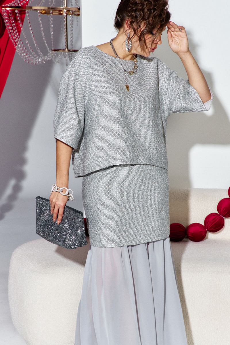 Юбочный комплект Vittoria Queen 27573/1 серебристо-серый