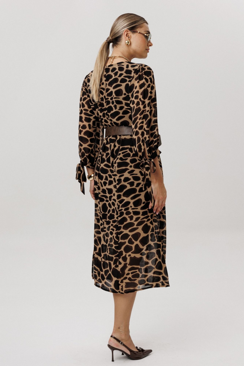 Платья Anelli 1733 графичный_леопард