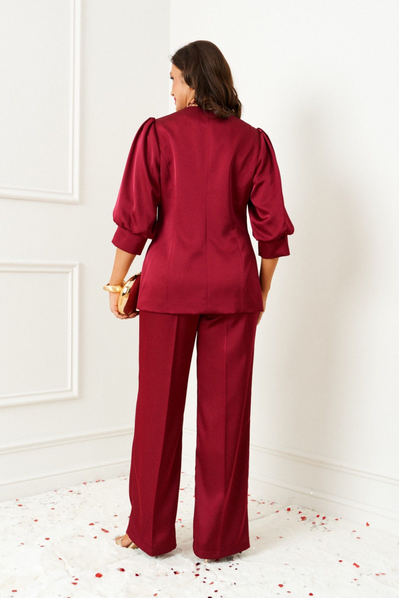 Брючный костюм Beautiful&Free 6382 бордо