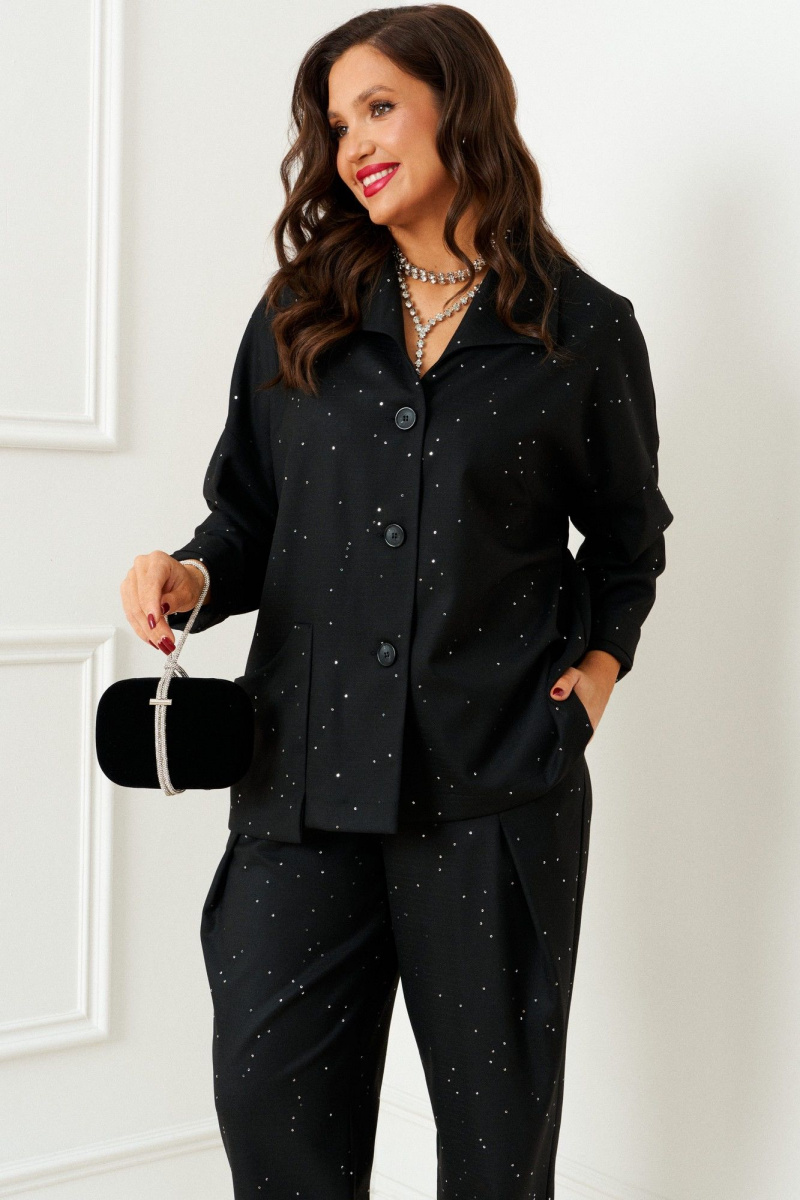 Брючный комплект Beautiful&Free 6393 черный