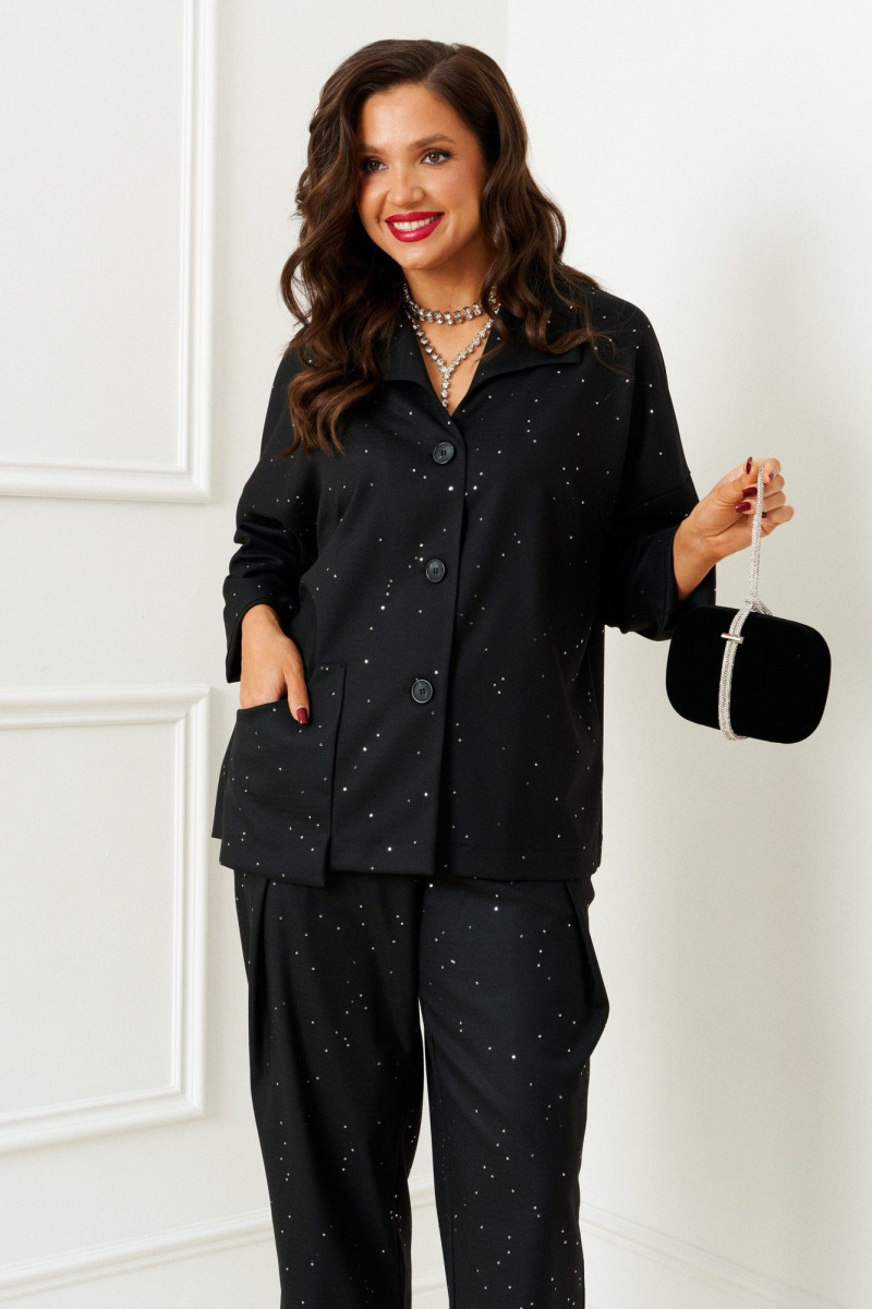 Брючный комплект Beautiful&Free 6393 черный