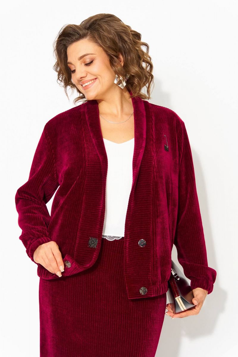 Юбочный комплект Liliana 1487 винный