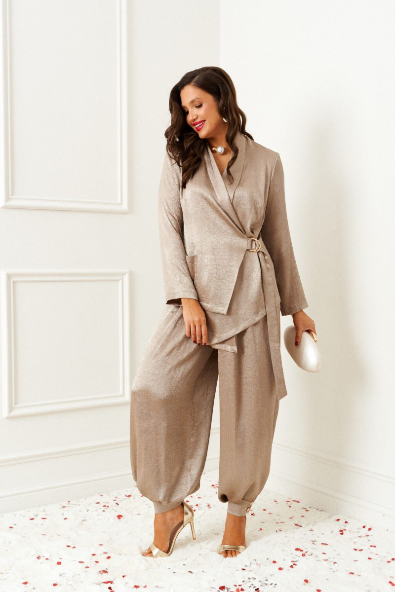 Брючный костюм Beautiful&Free 6399 капучино