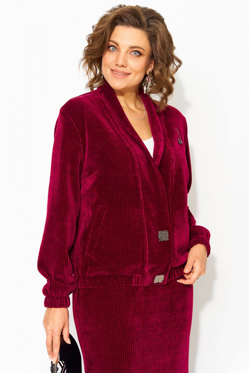 Юбочный комплект Liliana 1487 винный