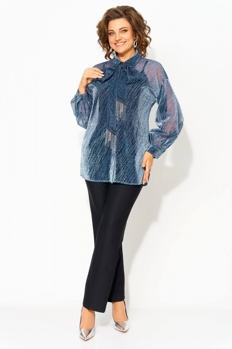 Брючный комплект Liliana 1496БрПн синий+черный