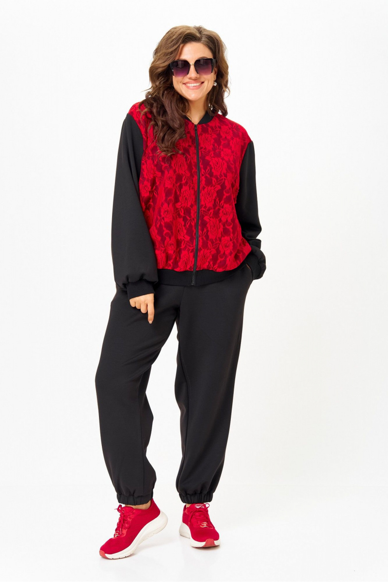 Костюмы Solomeya Lux 946/449В черный_с_красным