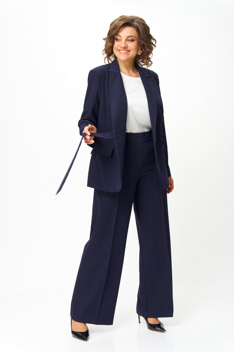 Брючный костюм ANASTASIA MAK 1277 синий