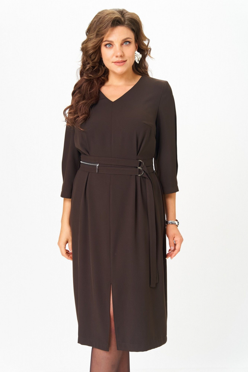 Платья ANASTASIA MAK 1294 коричневый
