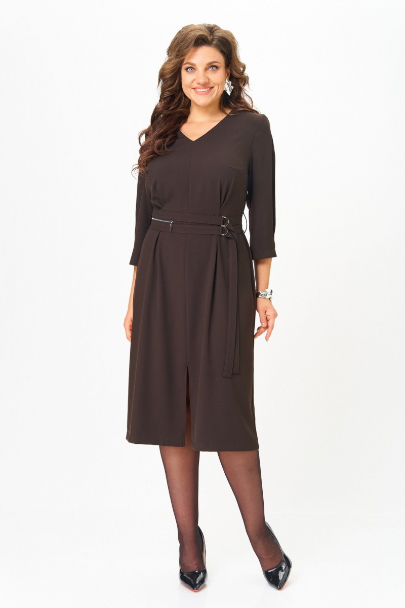 Платья ANASTASIA MAK 1294 коричневый