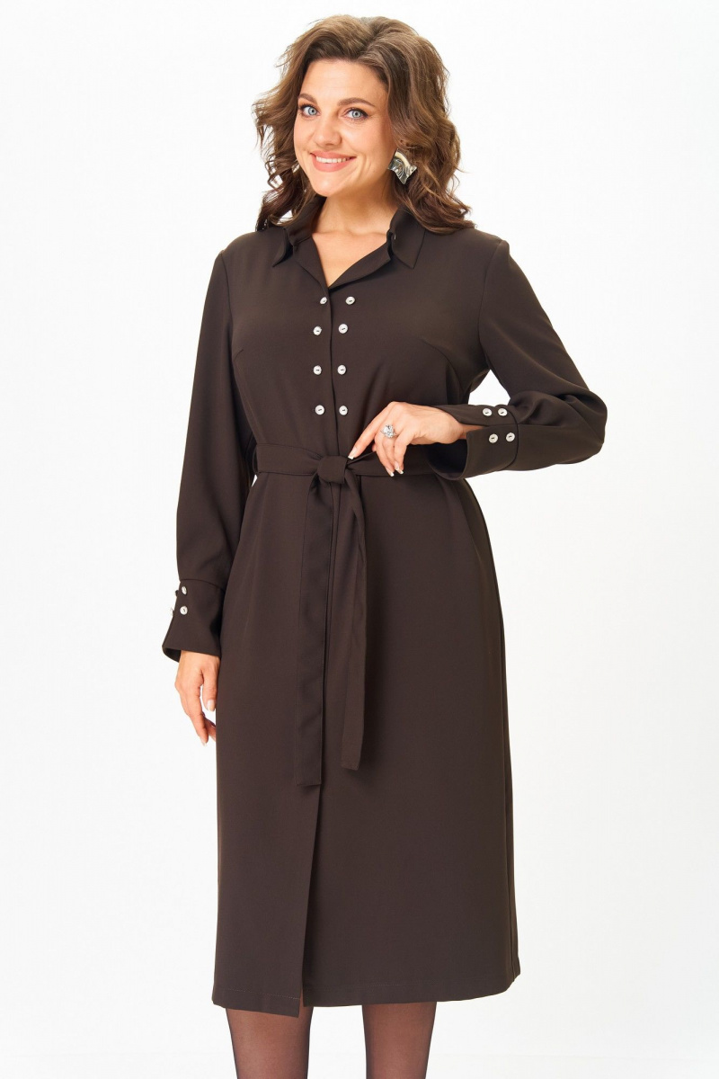 Платья ANASTASIA MAK 1296 коричневый