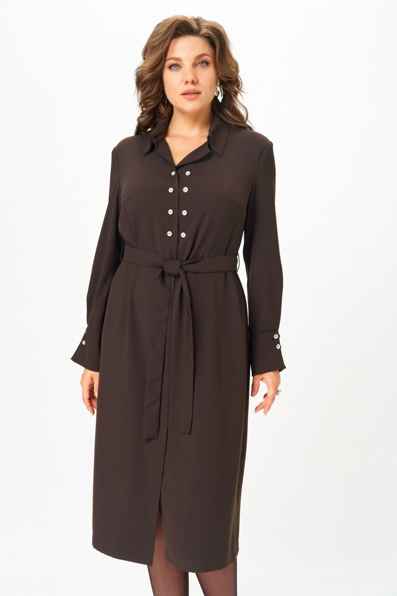 Платья ANASTASIA MAK 1296 коричневый