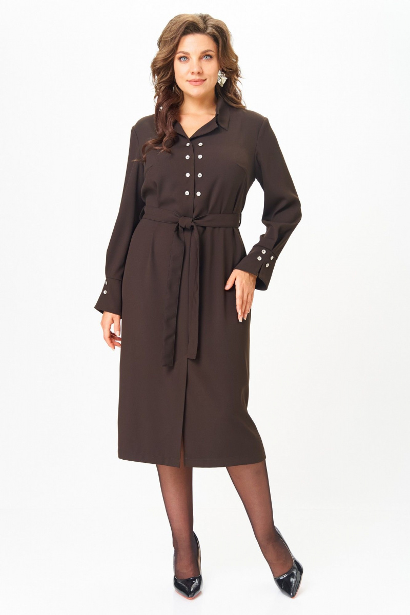 Платья ANASTASIA MAK 1296 коричневый