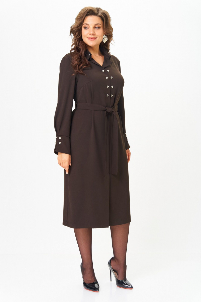 Платья ANASTASIA MAK 1296 коричневый