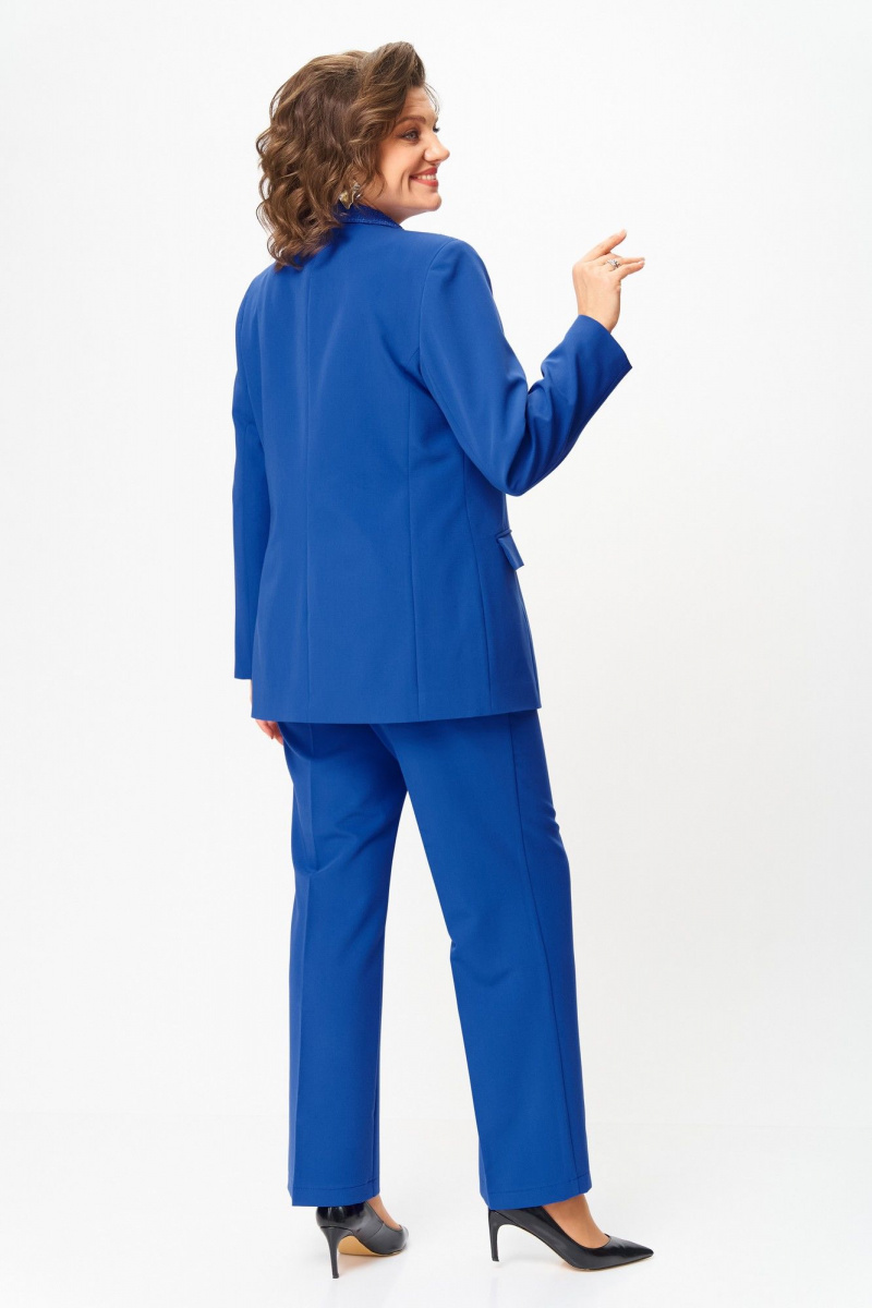 Брючный костюм ANASTASIA MAK 1297 василек