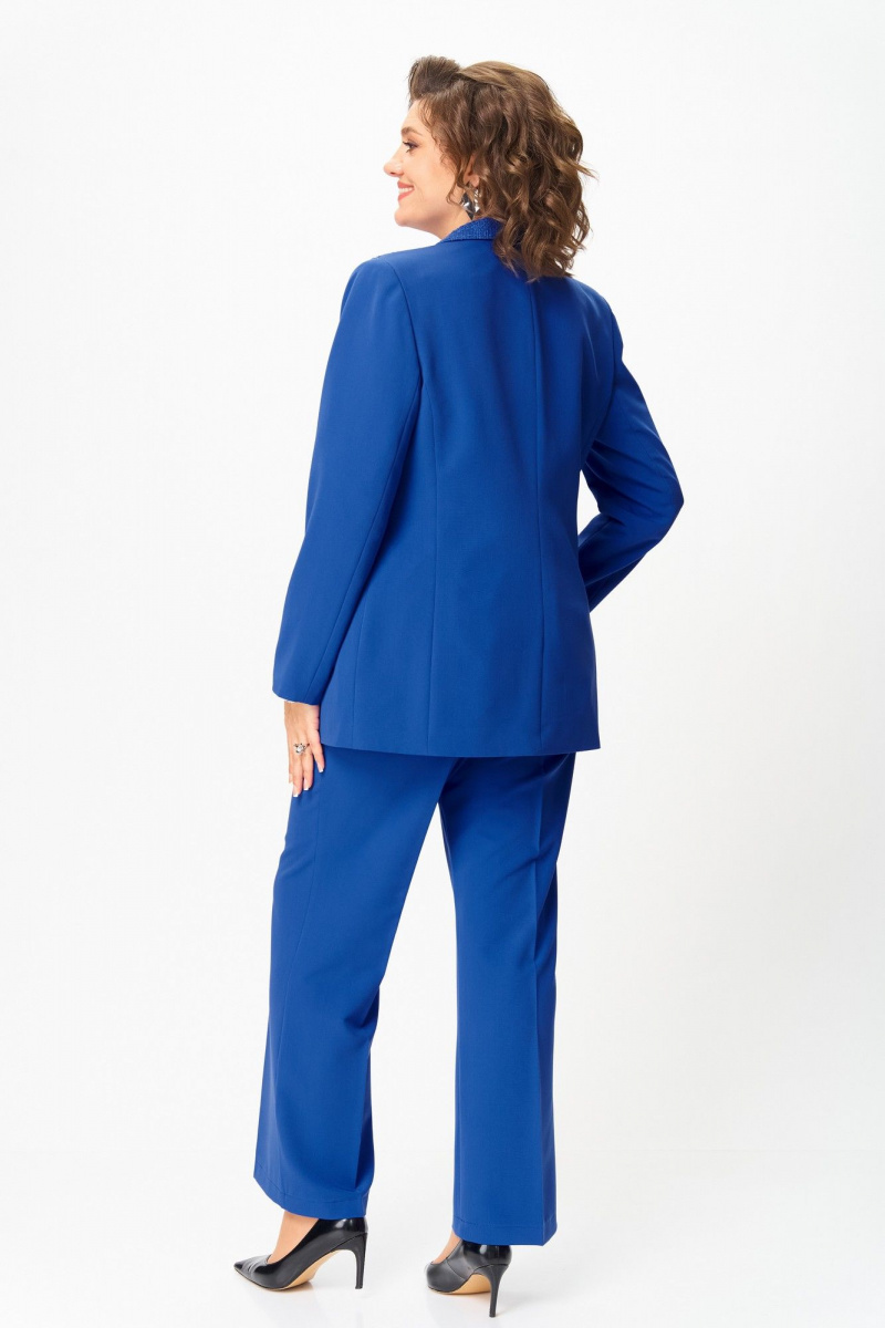 Брючный костюм ANASTASIA MAK 1297 василек