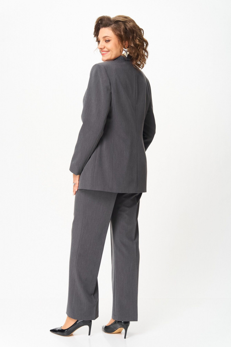 Брючный костюм ANASTASIA MAK 1297 серый