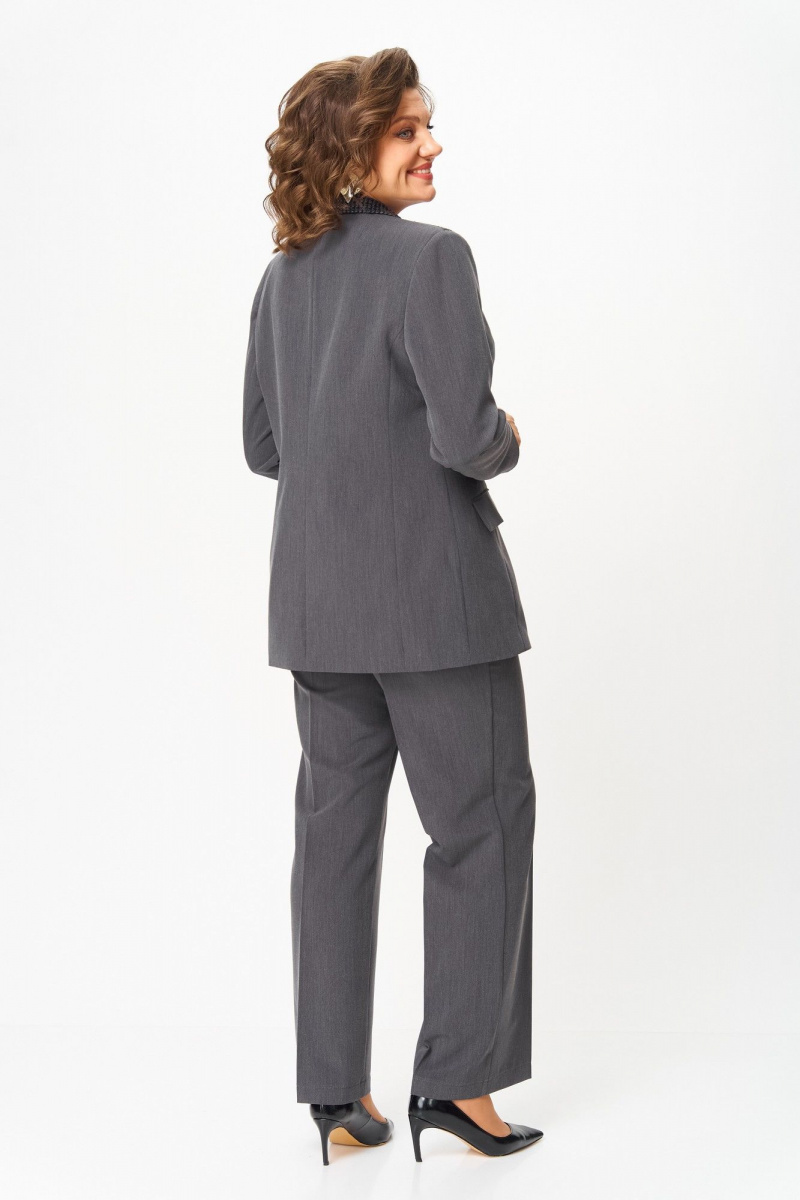 Брючный костюм ANASTASIA MAK 1297 серый