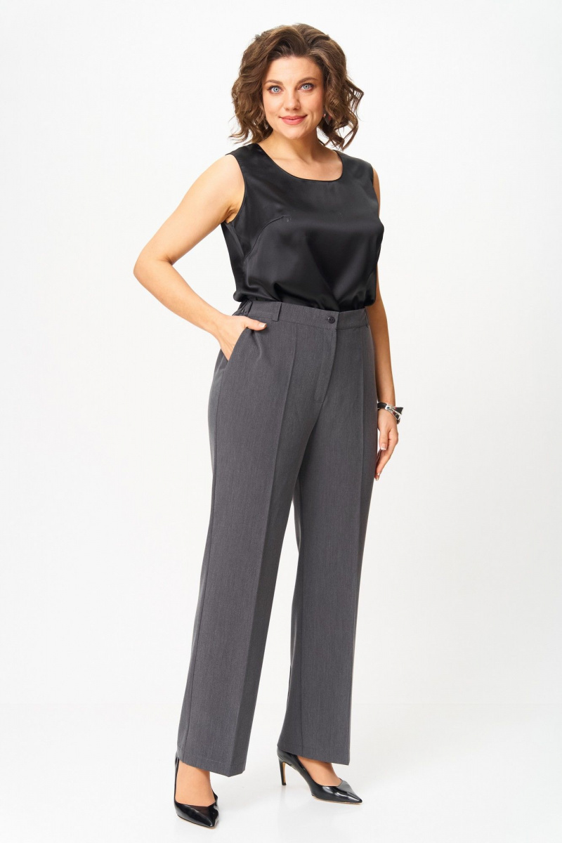 Брючный костюм ANASTASIA MAK 1297 серый
