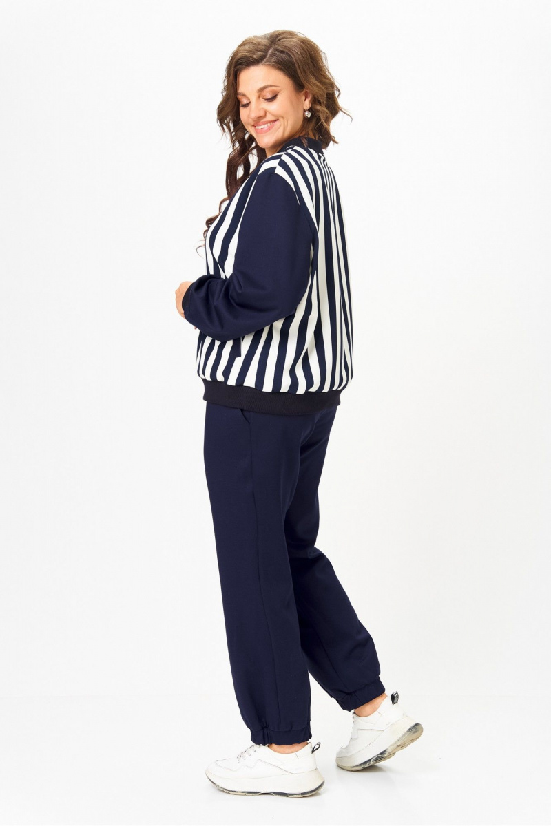 Костюмы Solomeya Lux 946/449D синий_с_белым_полоска