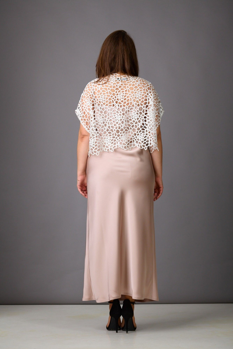 Плательный комплект Rosheli 1166 молочный/бежевый