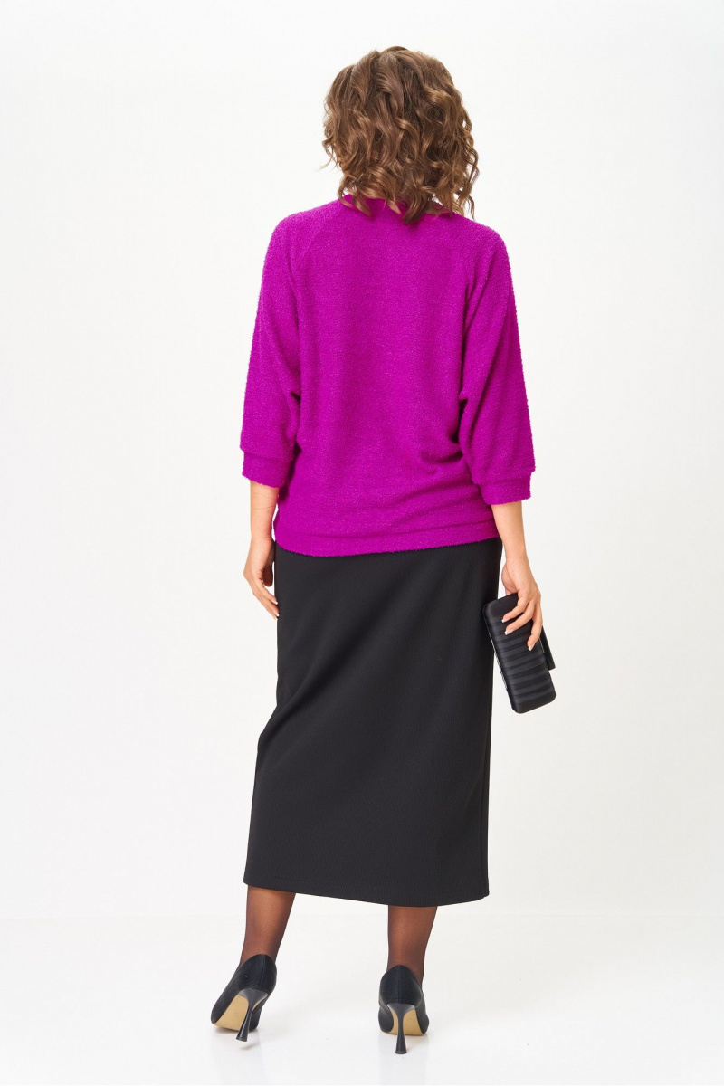 Юбочный комплект Michel chic 1407 пурпурный_черный