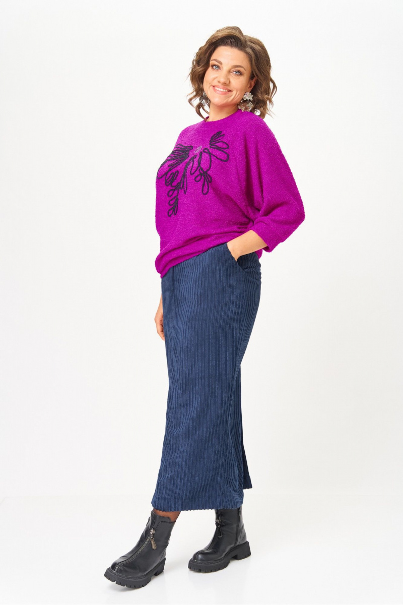 Юбочный комплект Michel chic 1442 пурпурный, синий