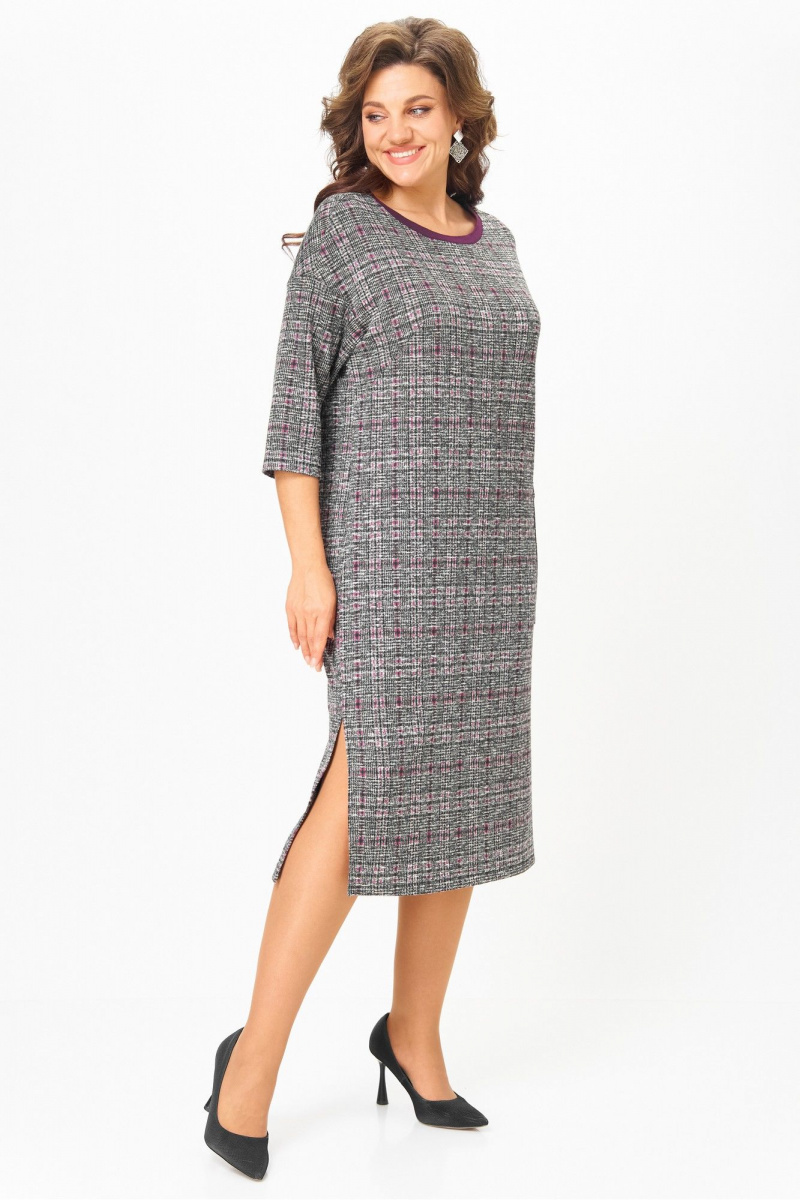 Платья Michel chic 2191 бордо, серый, клетка