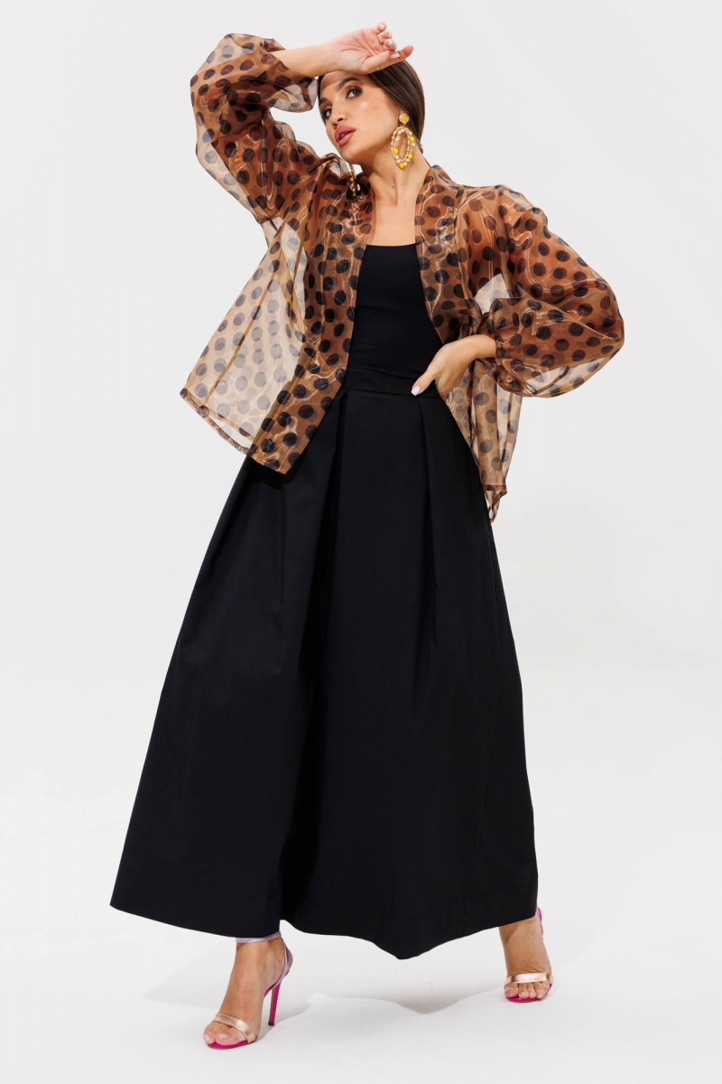 Юбочный комплект Anastasia 1162.1 кофе/черный