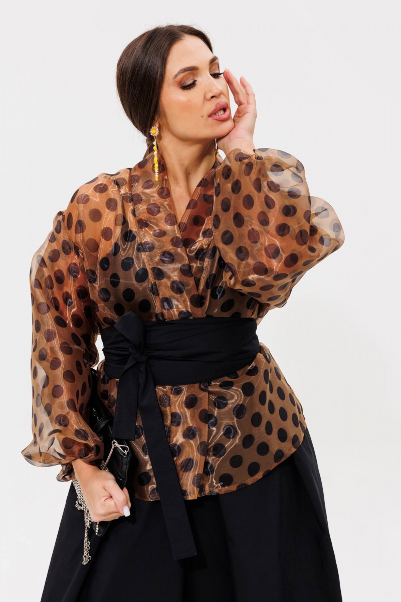 Юбочный комплект Anastasia 1162.1 кофе/черный