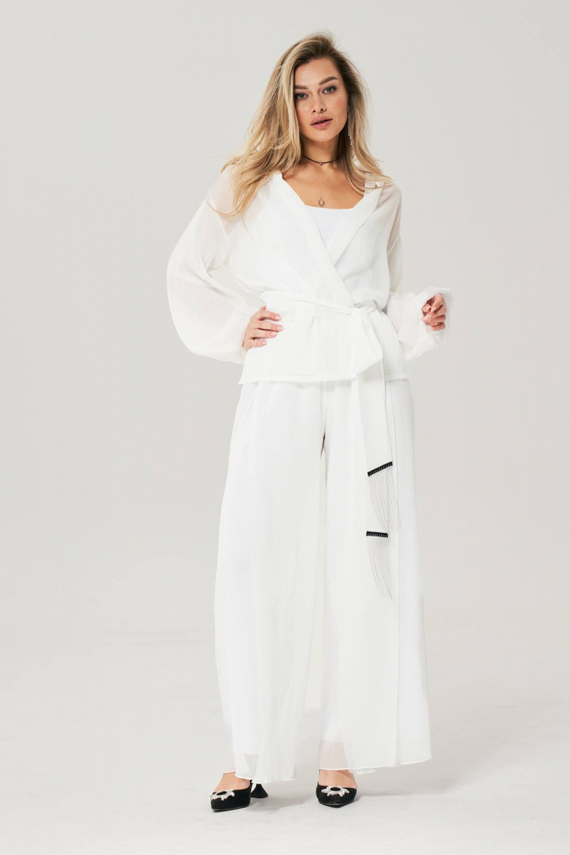 Брючный комплект Anastasia 1063.1 молочный